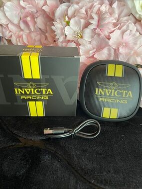 Invicta Racing Bluetooth Speaker - Black & Yellow Stripe